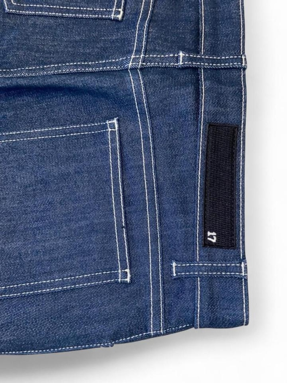 Givenchy Vintage Black Leather Panel Jeans - Picture 9 of 10